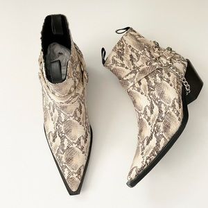 ANINE BING Harris ankle boot Harness Snake Python